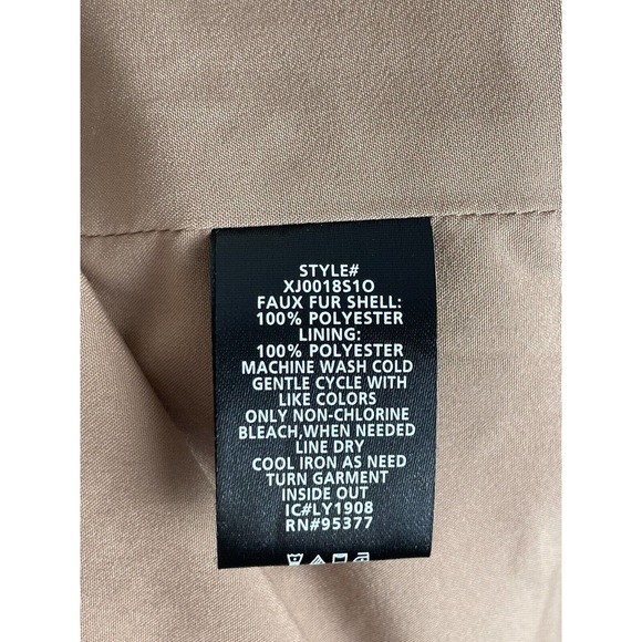 Sanctuary Crafted & Tailored Snap Front Teddy Coat Sherpa Jacket Medium - Picture 6 of 6